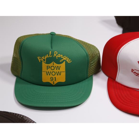 Royal Rangers Lot of 7 Vintage 80s 90s Trucker Hats Pow Wow Florida - Picture 7 of 7